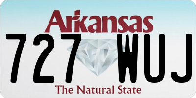 AR license plate 727WUJ