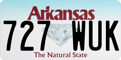 AR license plate 727WUK