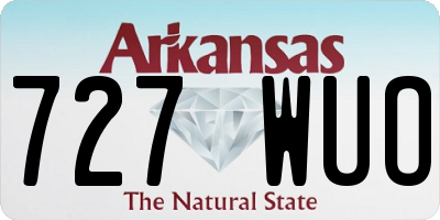 AR license plate 727WUO