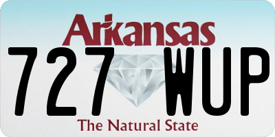 AR license plate 727WUP