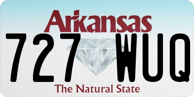 AR license plate 727WUQ