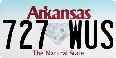 AR license plate 727WUS