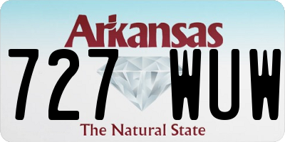 AR license plate 727WUW