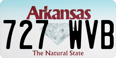 AR license plate 727WVB