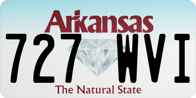 AR license plate 727WVI