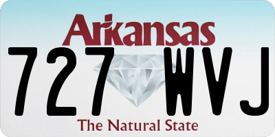 AR license plate 727WVJ