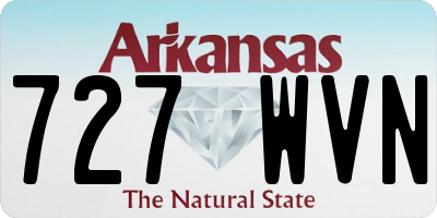 AR license plate 727WVN