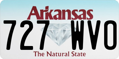 AR license plate 727WVO