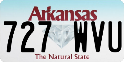 AR license plate 727WVU