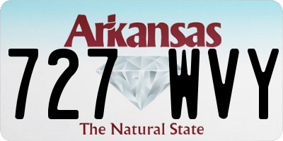 AR license plate 727WVY