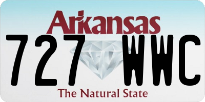 AR license plate 727WWC