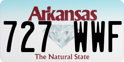 AR license plate 727WWF