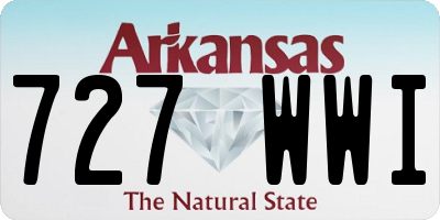 AR license plate 727WWI