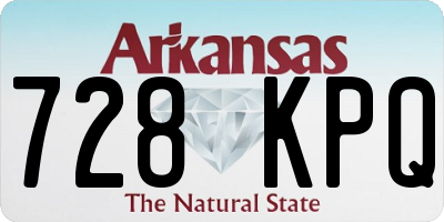 AR license plate 728KPQ