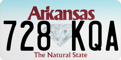 AR license plate 728KQA