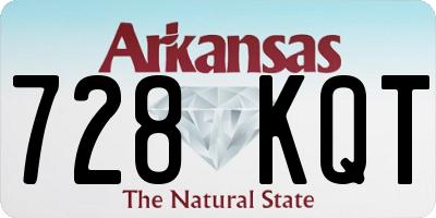 AR license plate 728KQT