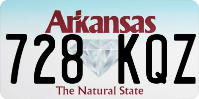 AR license plate 728KQZ