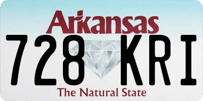 AR license plate 728KRI