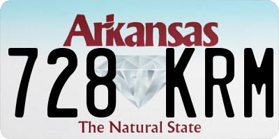 AR license plate 728KRM