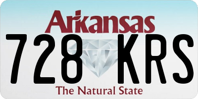 AR license plate 728KRS