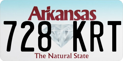 AR license plate 728KRT