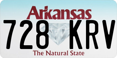AR license plate 728KRV