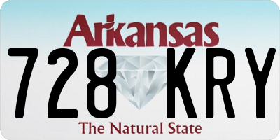 AR license plate 728KRY