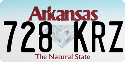AR license plate 728KRZ