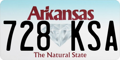 AR license plate 728KSA