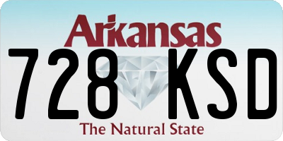 AR license plate 728KSD