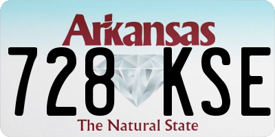 AR license plate 728KSE