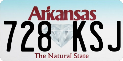 AR license plate 728KSJ