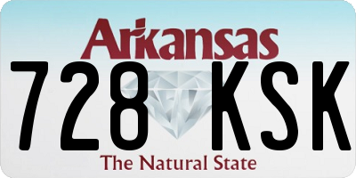 AR license plate 728KSK