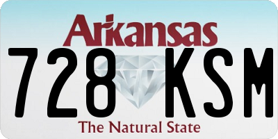 AR license plate 728KSM
