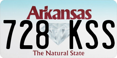 AR license plate 728KSS