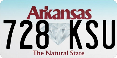 AR license plate 728KSU