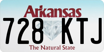 AR license plate 728KTJ