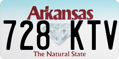 AR license plate 728KTV
