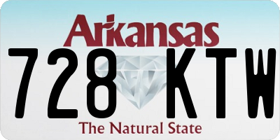 AR license plate 728KTW