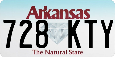 AR license plate 728KTY