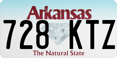 AR license plate 728KTZ