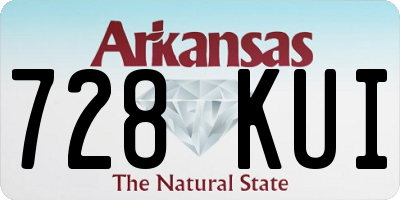 AR license plate 728KUI