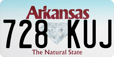 AR license plate 728KUJ