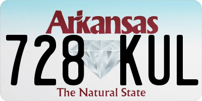 AR license plate 728KUL