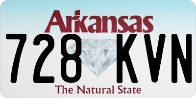 AR license plate 728KVN