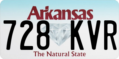 AR license plate 728KVR
