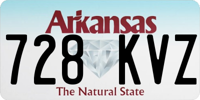 AR license plate 728KVZ