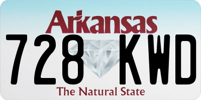 AR license plate 728KWD