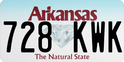 AR license plate 728KWK