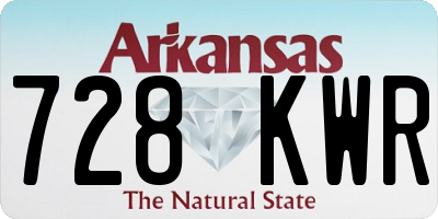 AR license plate 728KWR